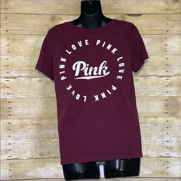 Pink Victoria’s Secret V-neck shirt size small - Picture 2 of 6